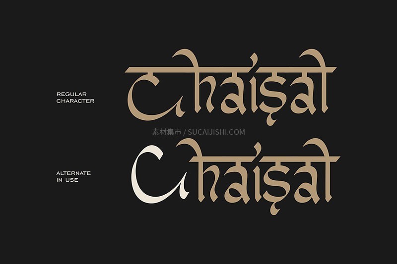 Shavanshi Rajdhani 印度风英文字体